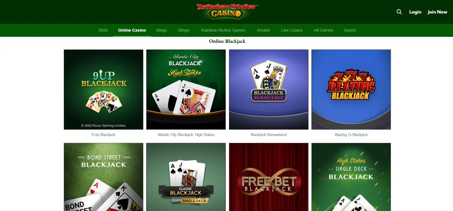Rainbow Riches Casino Games: Slots, Slingo, Bingo and Live Casino